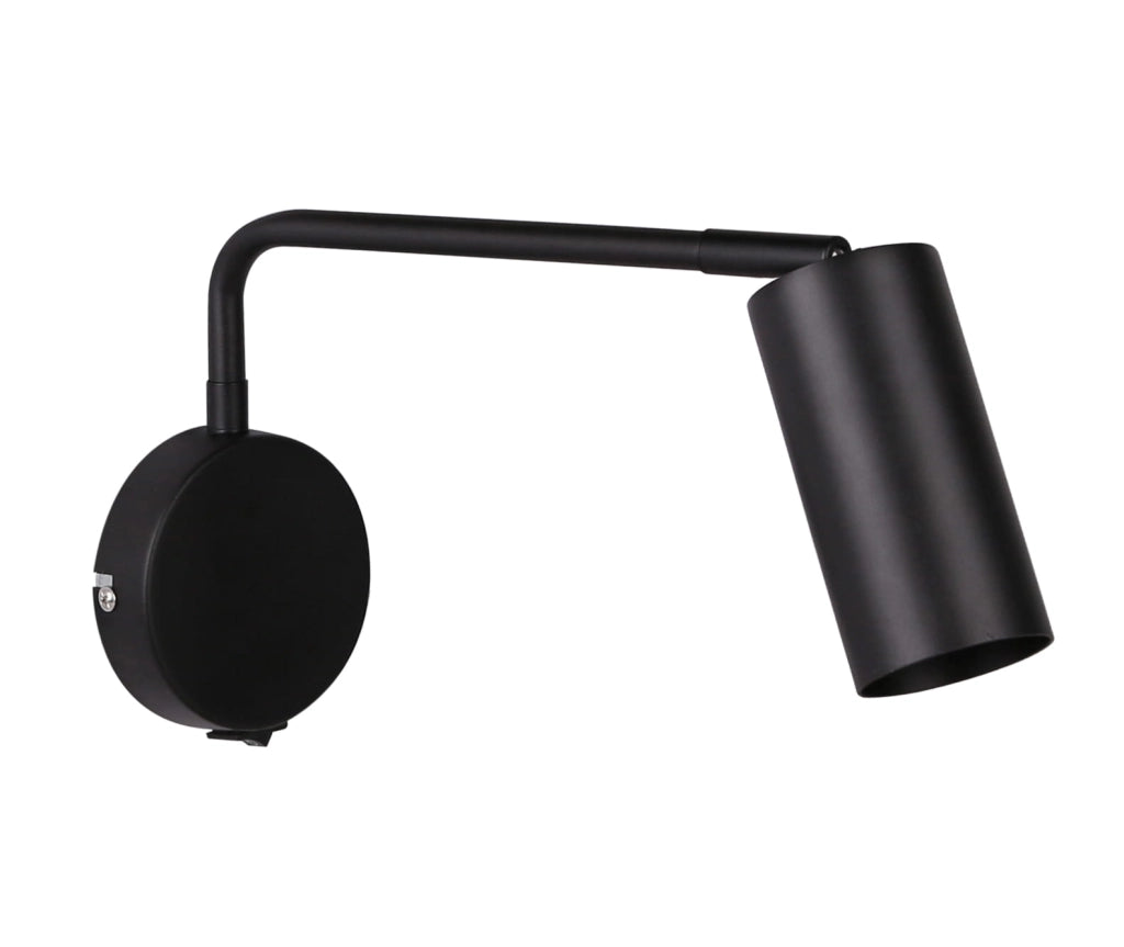 Candellux applique TINA nera GU10 15W dimmerabile con interruttore