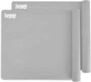 Mat di silicone grande 60x40 cm per lavori con resina epoxy, mat di lavoro resistente al calore con base di silicone per la lavorazione di gioielli e oggetti in resina, piatto da tavola, mat di lavoro, grigio