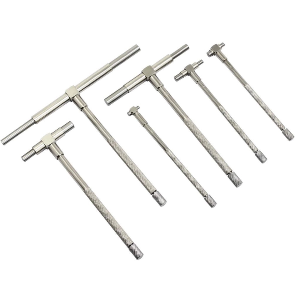 6 pz calibri telescopici 8-150mm misurazione micrometrica diametro interno
