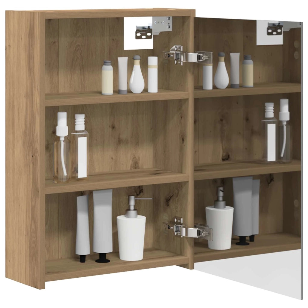 Mobiletto per specchio da bagno con porta Rovere Artigianale 889142
