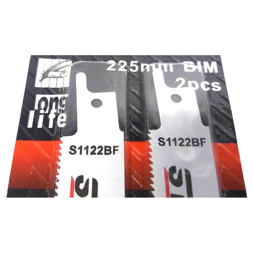 Trade Shop - Set 2 Pz Lama Da 225 Mm Per Sega Seghetto A Gattuccio Per Metallo Ferro Similari -