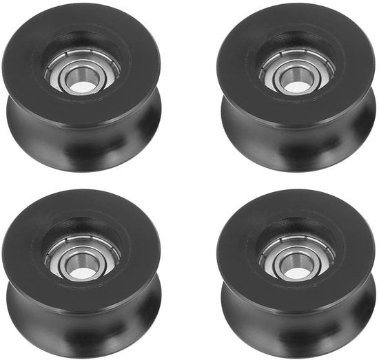 Set di Groeflager a U di 4 pezzi - Design a U - Materiale Sostenibile - 8 mm - 8 x 40 x 20,7 mm - Adatto per Applicazioni Meccaniche - Rulli