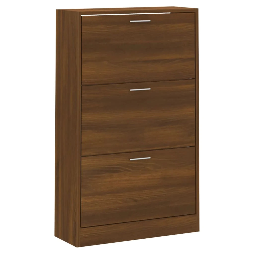 Scarpiera scarpiera mobile contenitore ingresso corridoio soggiorno 63 x 24 x 103 cm legno ingegnerizzato marrone 02_0021644