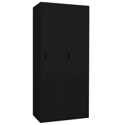 Armadio Nero 80x50x180 cm in Acciaio cod mxl 69950