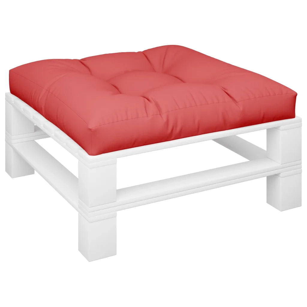Cuscino per Pallet Rosso 80x80x12 cm in Tessuto 360497