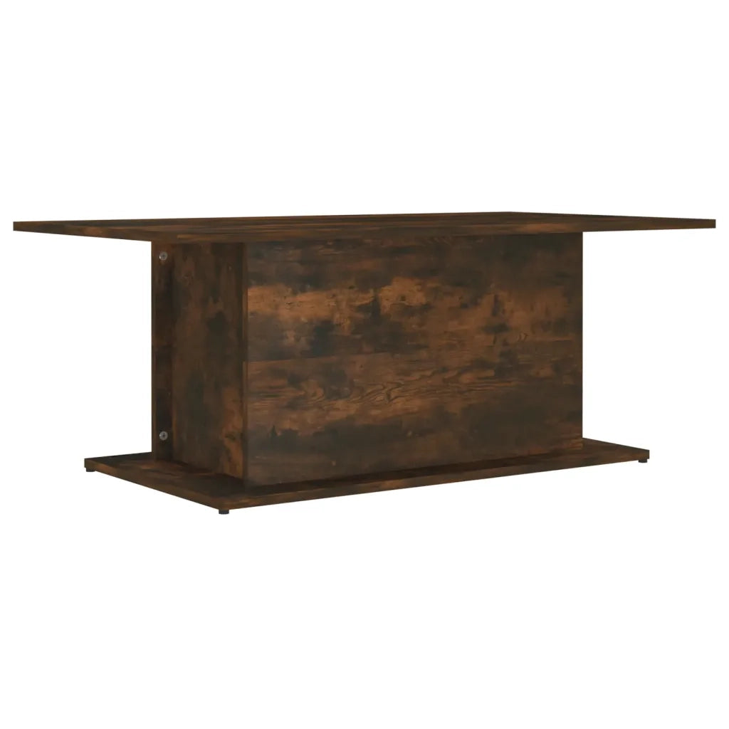 Tavolino da Salotto Rovere Fumo 102x55,5x40 cm in Truciolato 813092