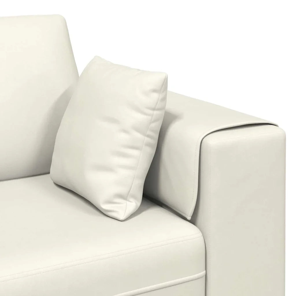 Divano Crema 250 x 77 x 76 cm Velluto 3335160