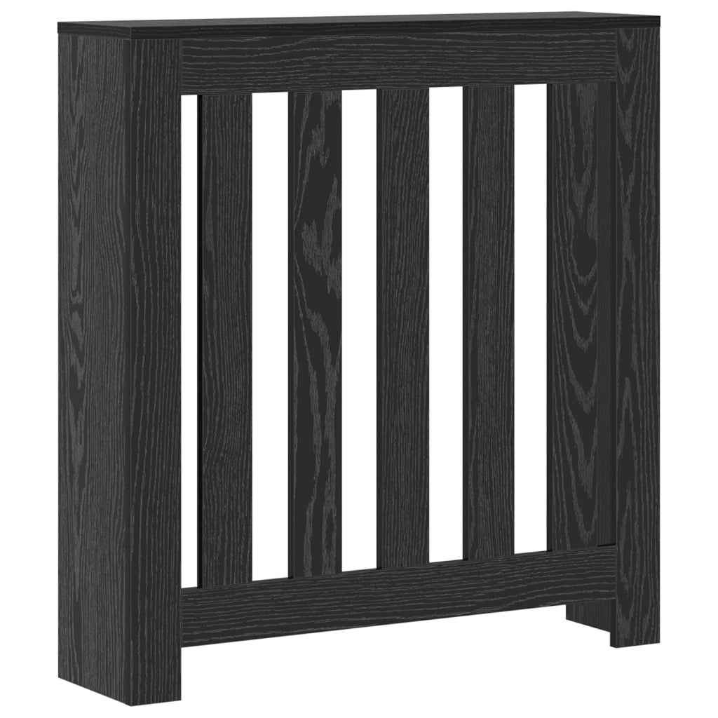 Copertura per Termosifoni Rovere Nero 78x20x82 cm Legno ingegnerizzato