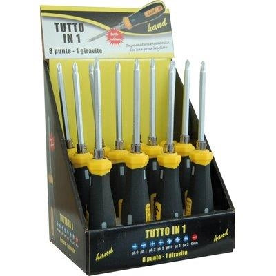 GIRAVITE 8 IN 1 HAND - TA6/PH0/PH1/PH2/PH3/PZ1/PZ2/PZ3 CF=PZ 12- 1 confezioni
