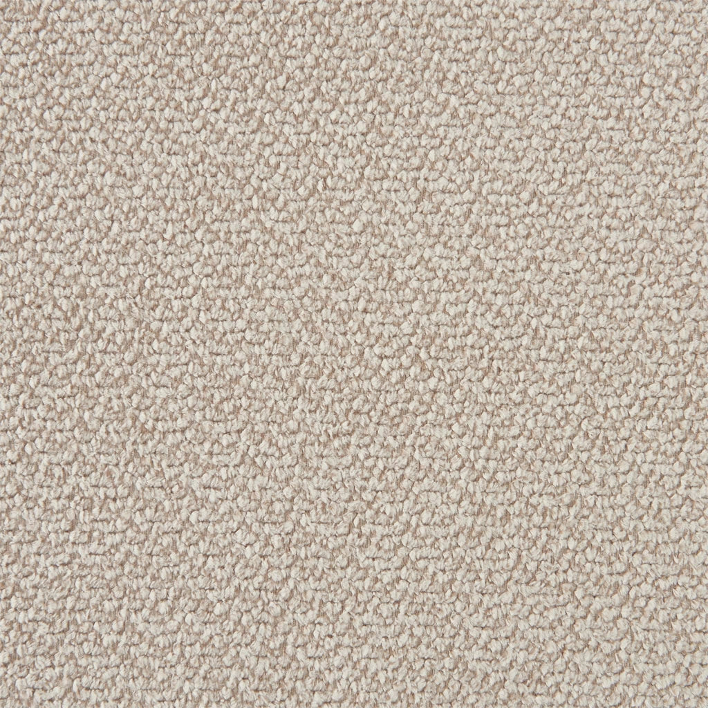 Divano a virgola in tessuto ciniglia, 3 posti, beige