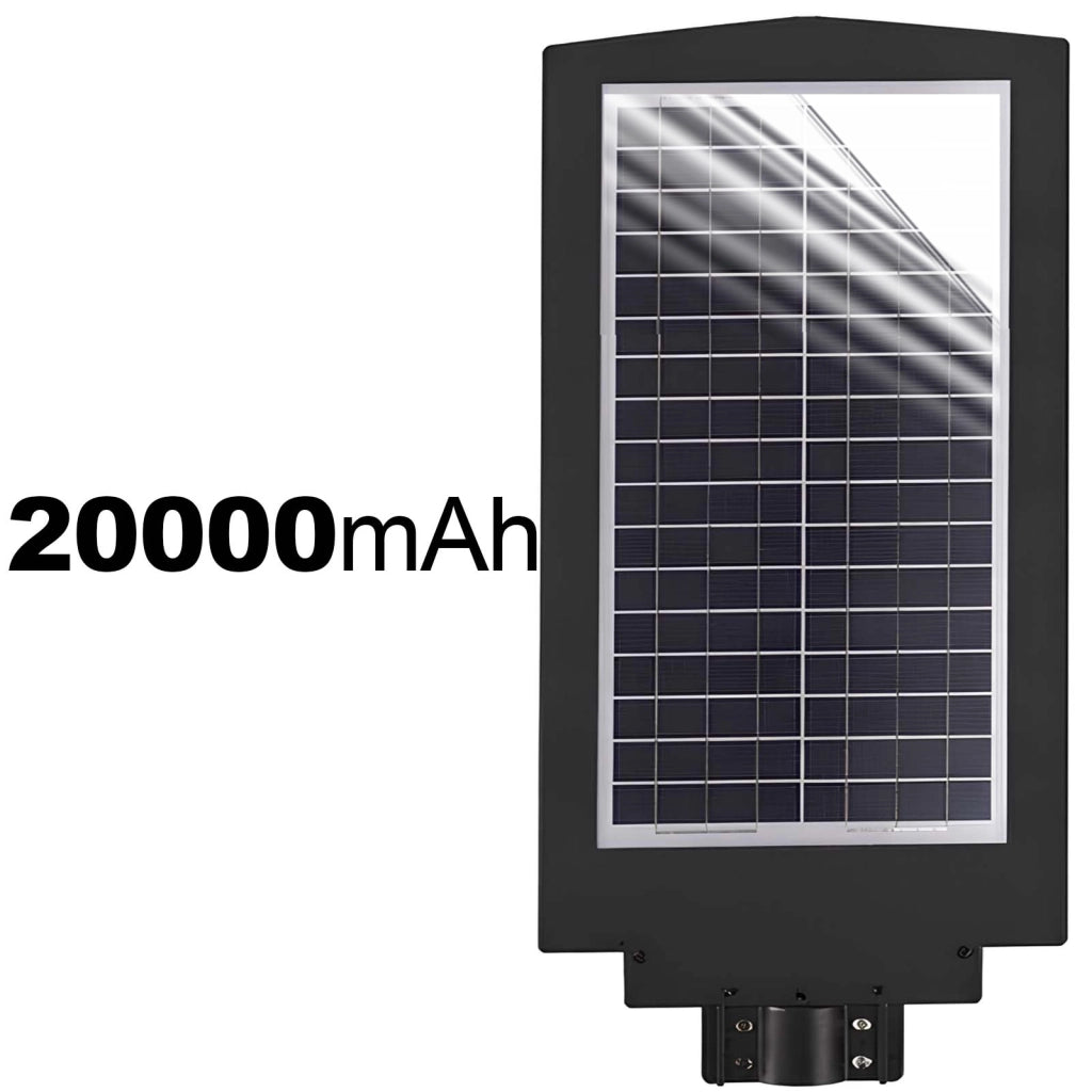 Lanterna Solare Esterno LED 16W con Rilevamento Movimento Intelligente IP44 Nero Avizar