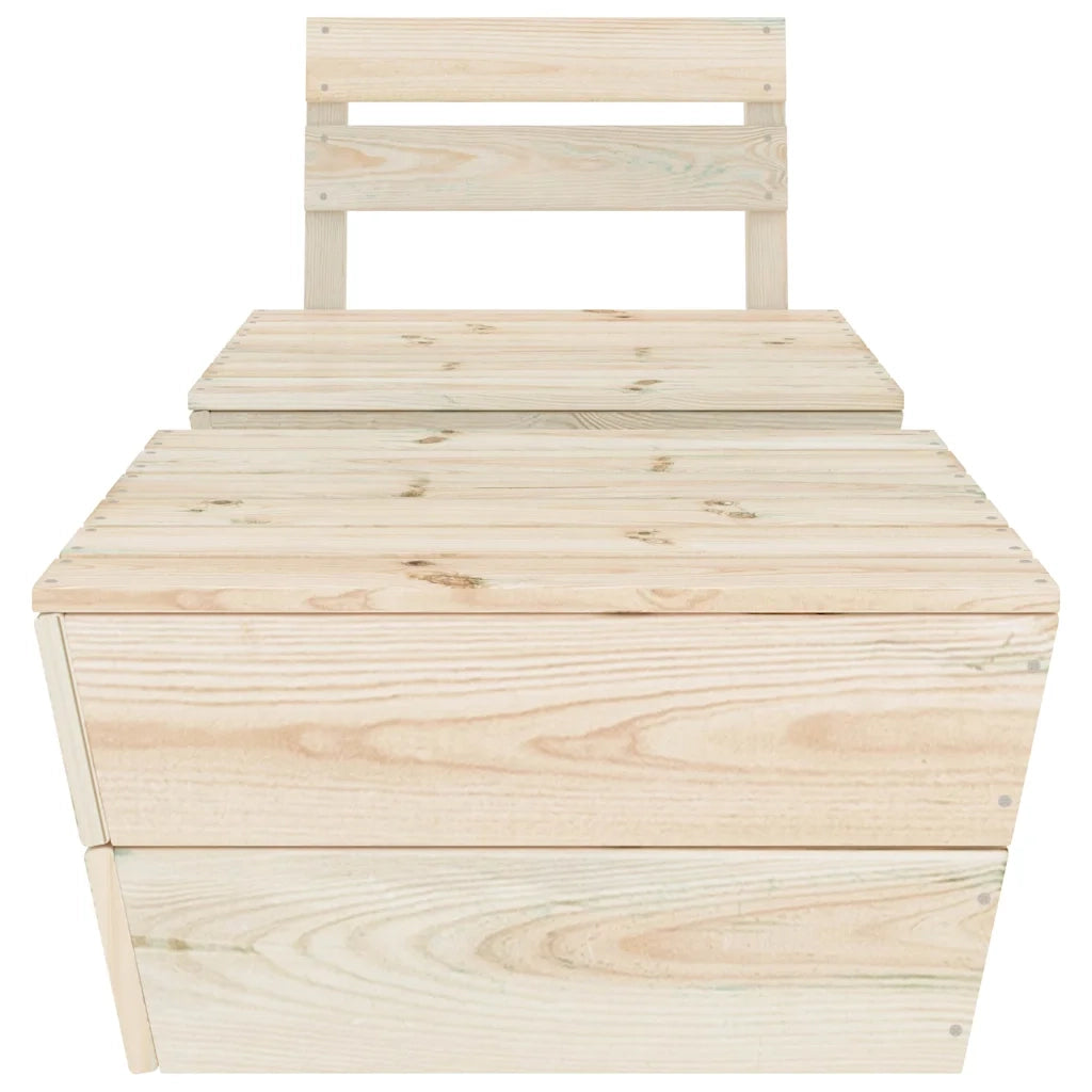 Set Divani da Giardino 2 pz in Legno di Abete Impregnatocod mxl 106017