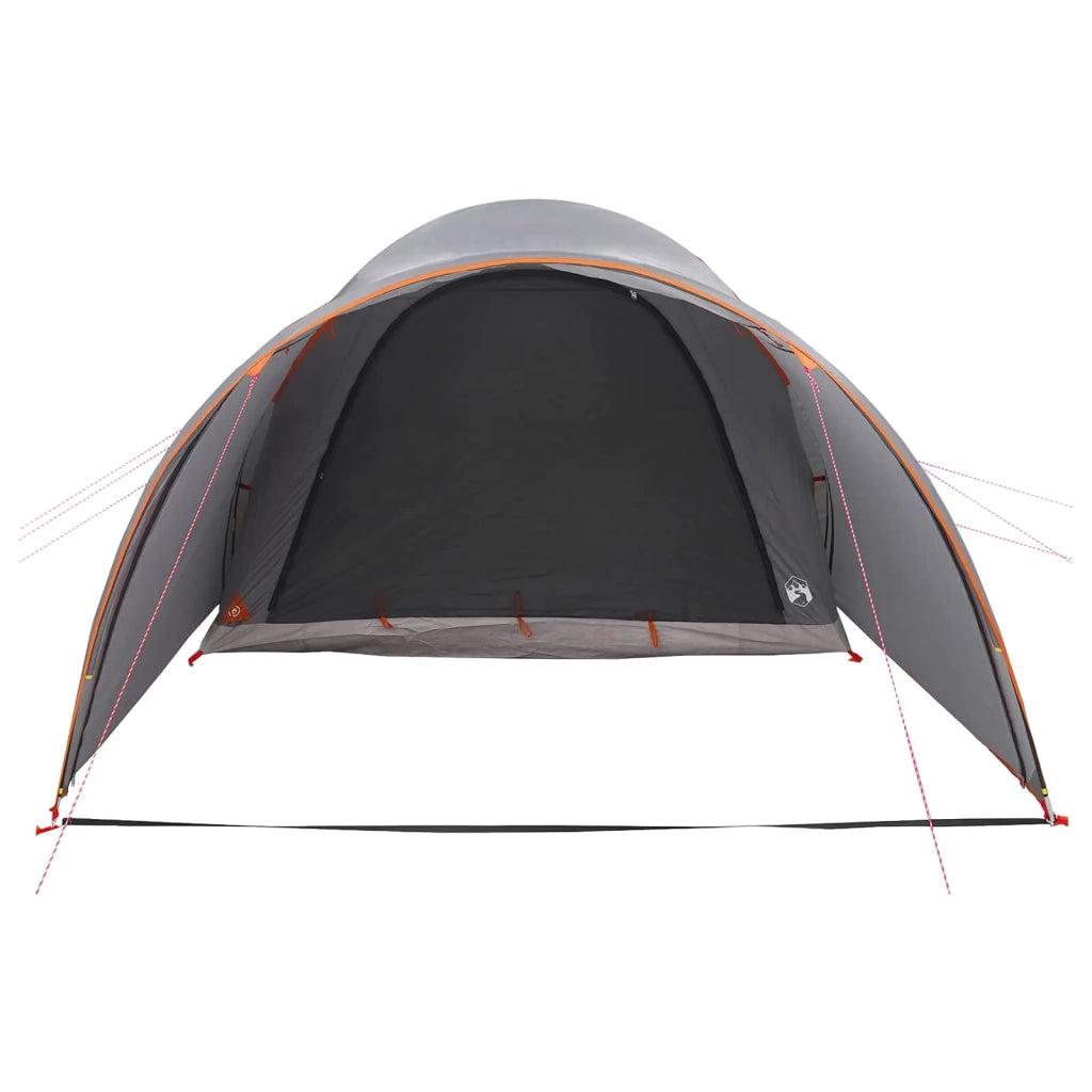 Tenda a tunnel con tetto Grigio e arancione 370 x 275 x 210 cm 42028679