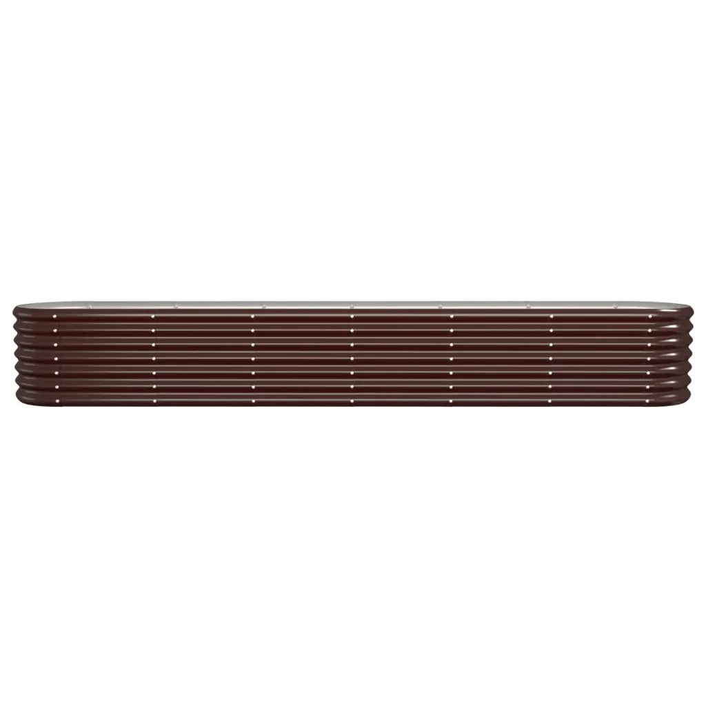 Letto Giardino Acciaio Zincato 260x40x36cm Marrone 318880