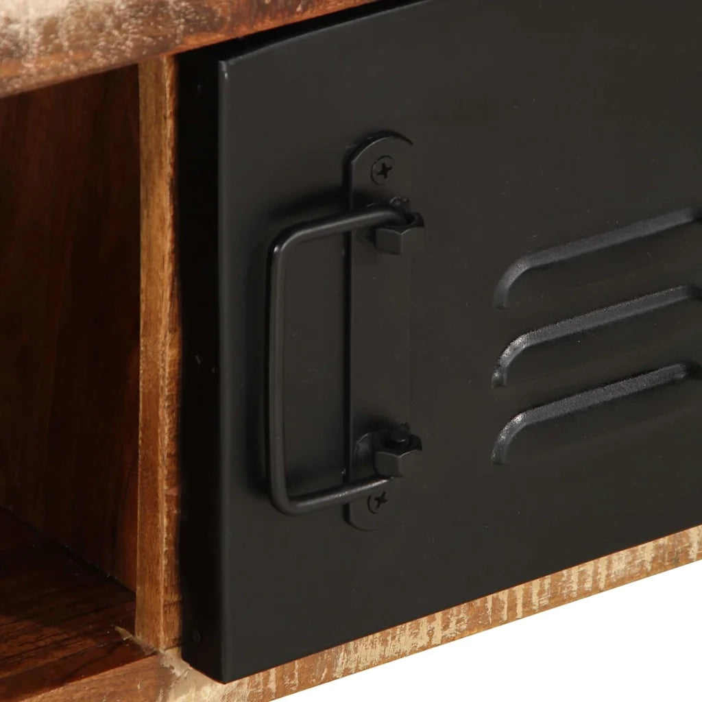 vidaXL Tavolino Salotto Multicolore 90x50x36cm Legno Massello Recupero