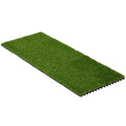 PIASTRELLE DA GIARDINO CON ERBA SINTETICA 30X30CM 10 PEZZI, PRATO ARTIFICIALE REALISTICO, VERDE