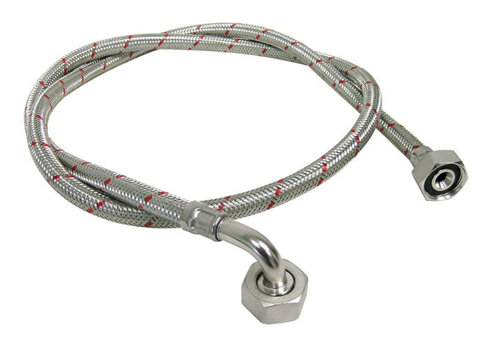 tubo carico lavatrice lavinox con curva attacco 3/4 cm. 150 cod:ferx.vit26728