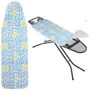 Copriasse da stiro KADAX 144x44 cm, elastico, con motivo floreale