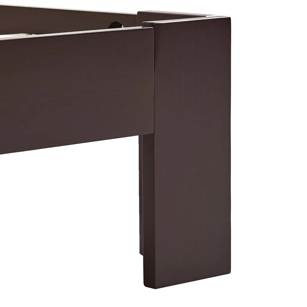 Giroletto senza Materasso Marrone Scuro 160x200 cm Legno Pino 283176
