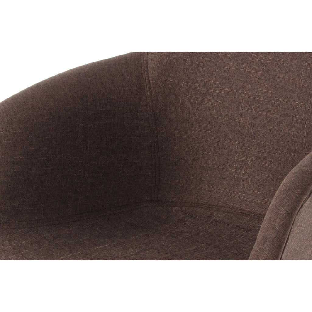 Set 2 Poltroncine Winston in Legno di Faggio e Tessuto Beige