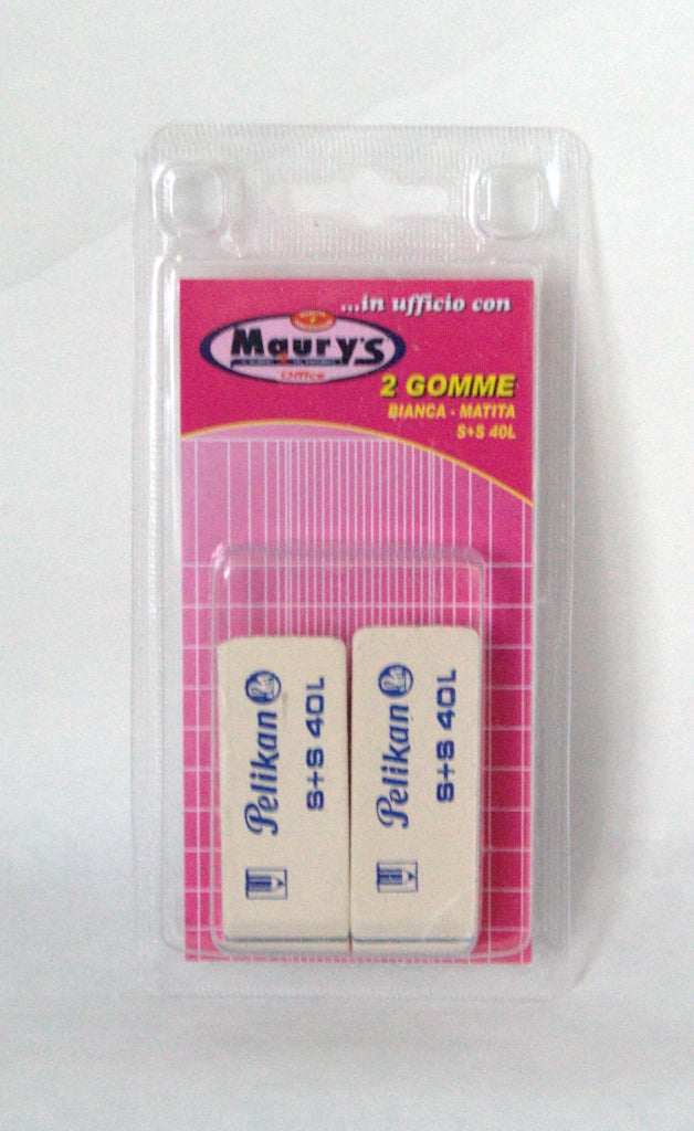 MAURY'S GOMME PER MATITA 2PZ BIANCA