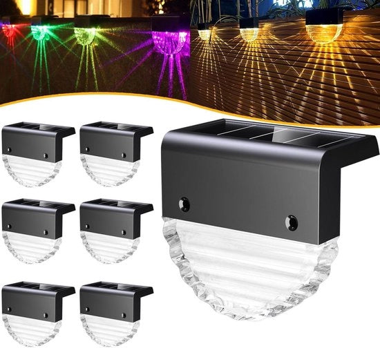 Illuminazione Esterna - Lampade Esterne a Energia Solare LED Lampade Esterne per Giardino Illuminazione di Natale Esterna per Terrazza Giardino Ponti Scale e Scalinata 6 pezzi