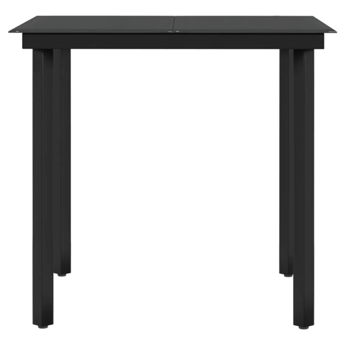 Set da Pranzo per Giardino 5 pz con Cuscini Nero cod mxl 39850