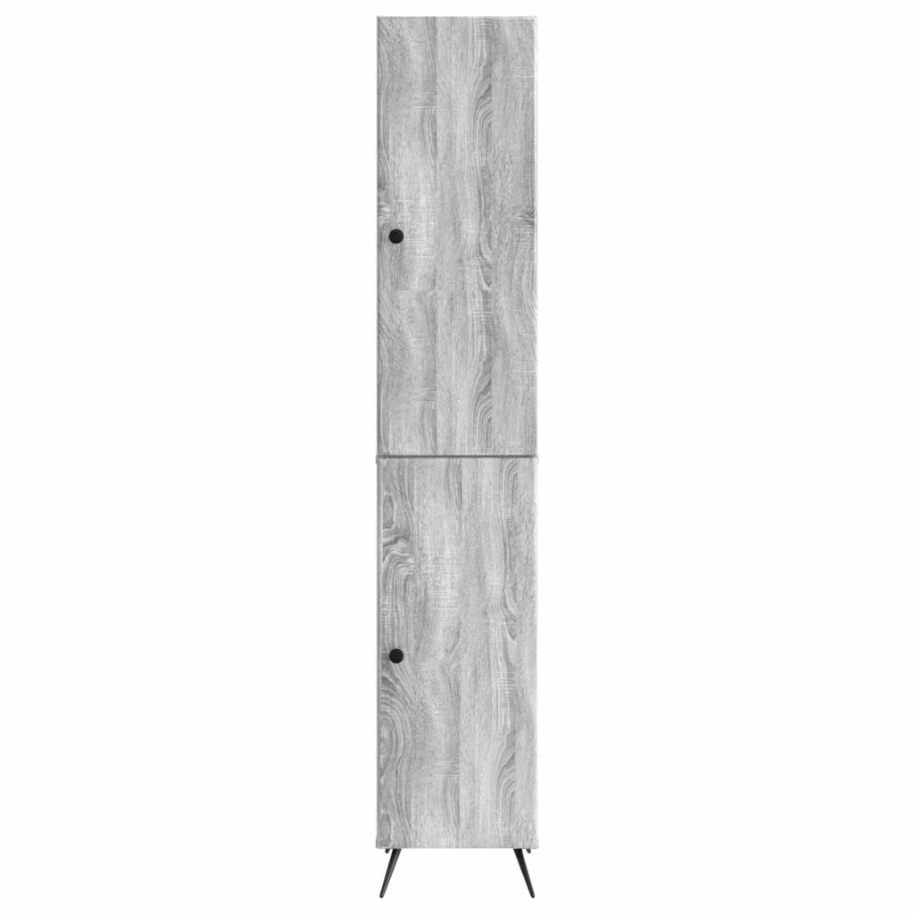 Set di armadi 2 pcs Sonoma grigio Legno ingegnerizzato