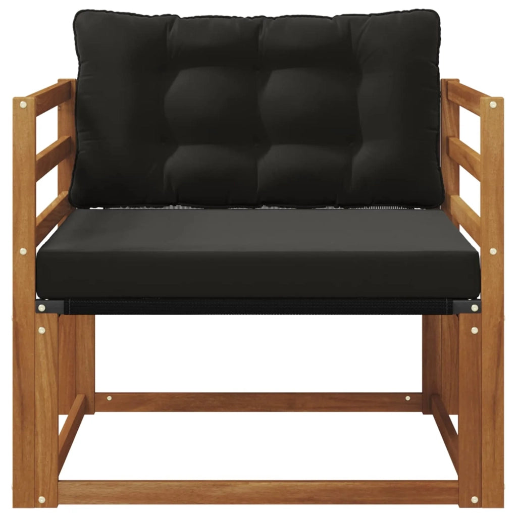 Set di divani da esterno-Sofa da giardino Legno di Acacia Massello e Textilene 290360