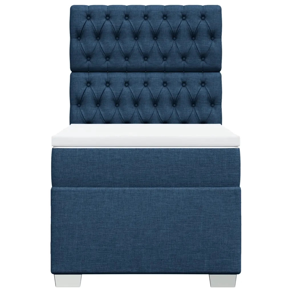 Giroletto a Molle con Materasso Blu 90x200 cm inTessuto 3290384