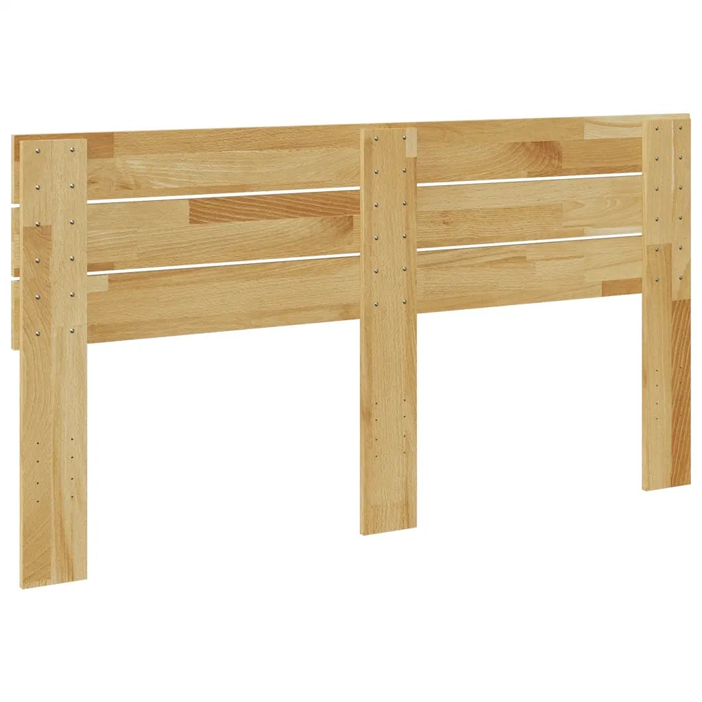 vidaXL Testiera 150 cm in Legno Massello di Rovere