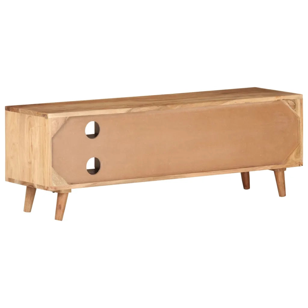 Mobile Porta TV 115x30x39 cm in Legno Massello di Acacia cod mxl 13056