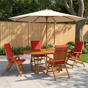 Set da pranzo da giardino 5 pezzi Naturale 3434486