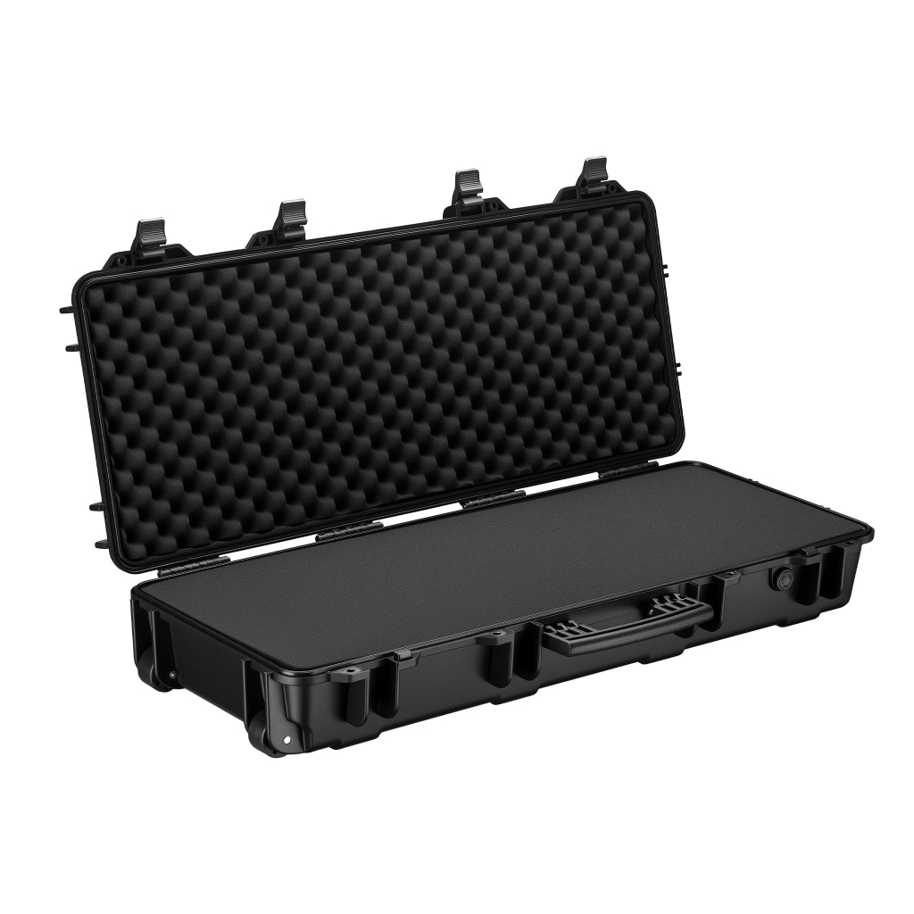 Valigetta porta armi impermeabile con rotelle 97,8 x 42 x 17,3 cm, Trolley Custodia per ASG fucili ad aria compressa, per softair