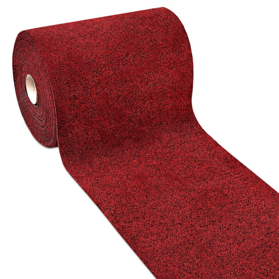 Passatoia 50x500 cm Corridoio Agugliato Moquette Corsia Bordeaux Zerbino Esterno Interno Negozio