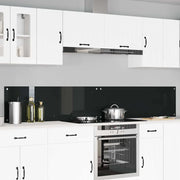 Rivestimento da Cucina 2 pcs Nero 120 x 40 cm vetro temperato 3415497