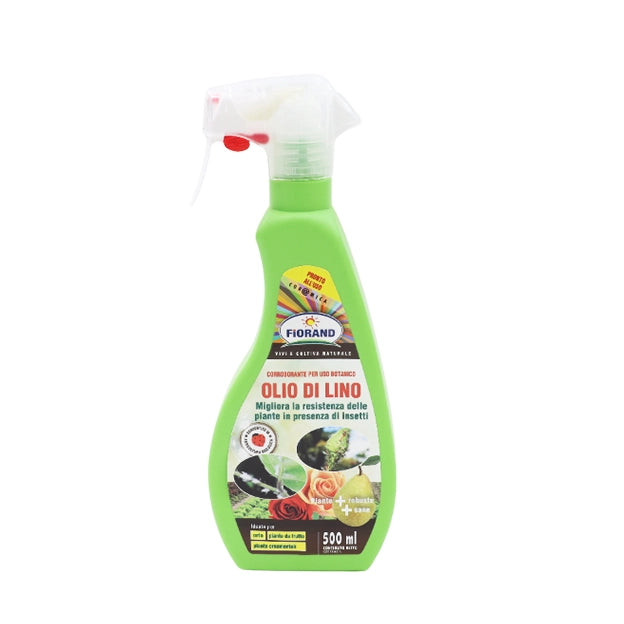 OLIO VEGETALE DI LINO IN CONFEZIONE TRIGGER DA 500 ML