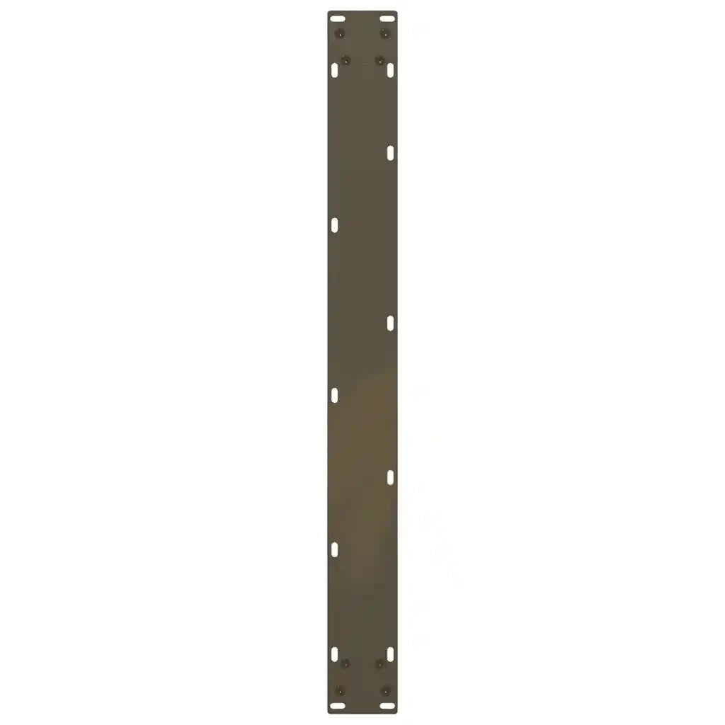 Gambe per tavolo da pranzo a forma di U 2 pz in acciaio naturale 80x(72-73) cm 4013191