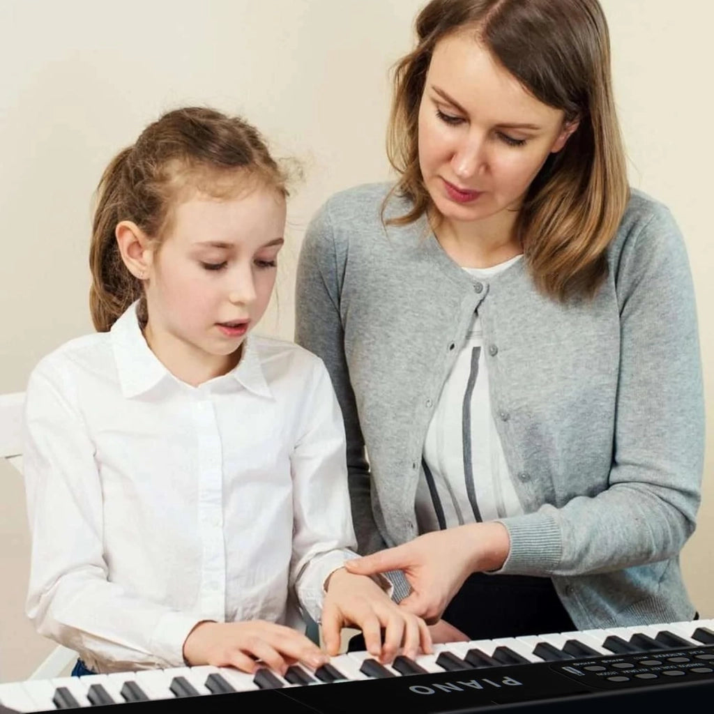 Pianoforte Digitale 88 Tasti Pieghevole, con MIDI Wireless, Altoparlanti Doppii, 1000 Timbri E Ritmi, Tastiera Elettronica Semi-Pesato, Pianola Facile da Trasportare con Borsa (Nero)