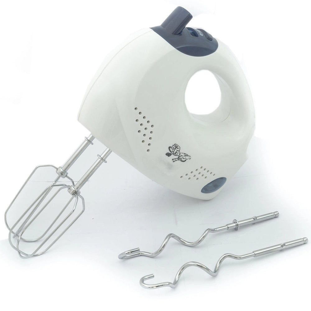 Trade Shop - Sbattitore Elettrico Mixer Con Fruste In Acciaio A 6 Velocità Ganci Impastatori -