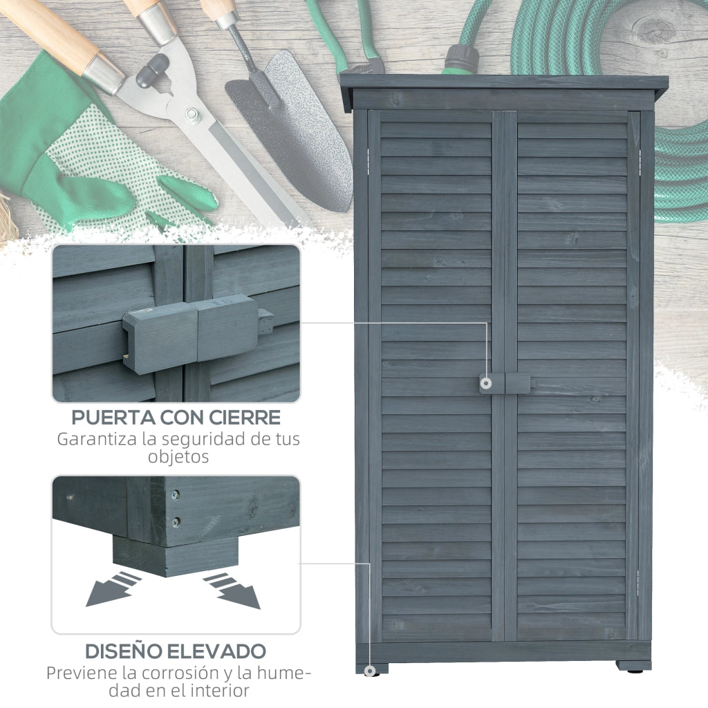 Casetta in Legno ¨C zephmum ¨C 87x46.5x160 cm Grigio