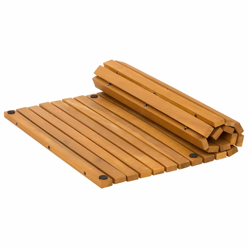 Tappeto da bagno Marrone 60 x 40 cm Legno di Acacia Massello 42025251