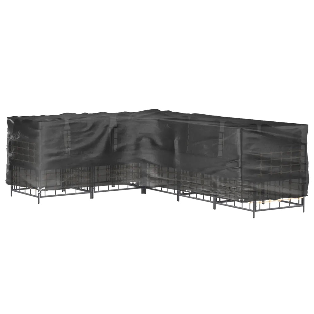 Copertura Mobili da Giardino a L 18 Occhielli 285x220x80 cm 319324