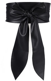 Cintura Donna Elegante - Larghezza Regolabile - Cintura Retro Tagliabile - Materiale PU - Pelle Sintetica - 212 cm x 9 cm - Cinturino