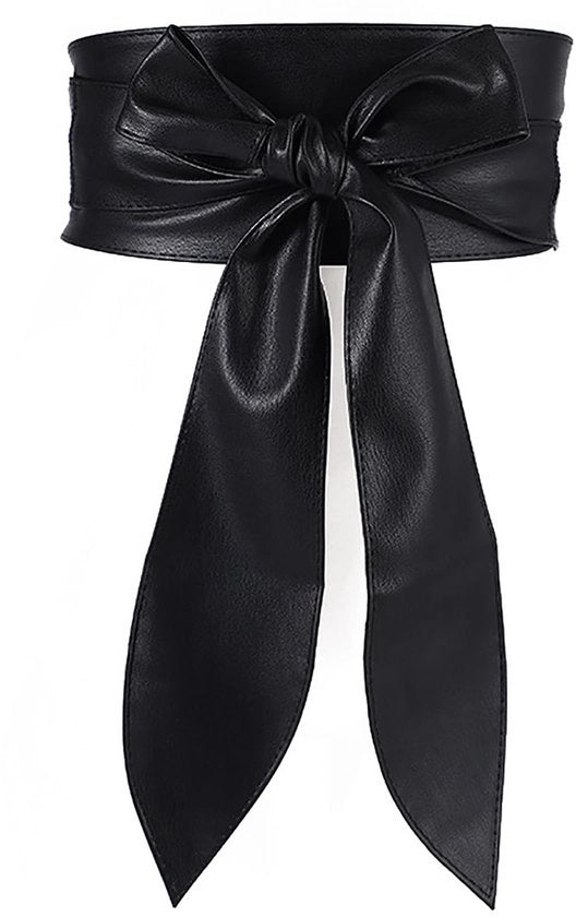 Cintura Donna Elegante - Larghezza Regolabile - Cintura Retro Tagliabile - Materiale PU - Pelle Sintetica - 212 cm x 9 cm - Cinturino