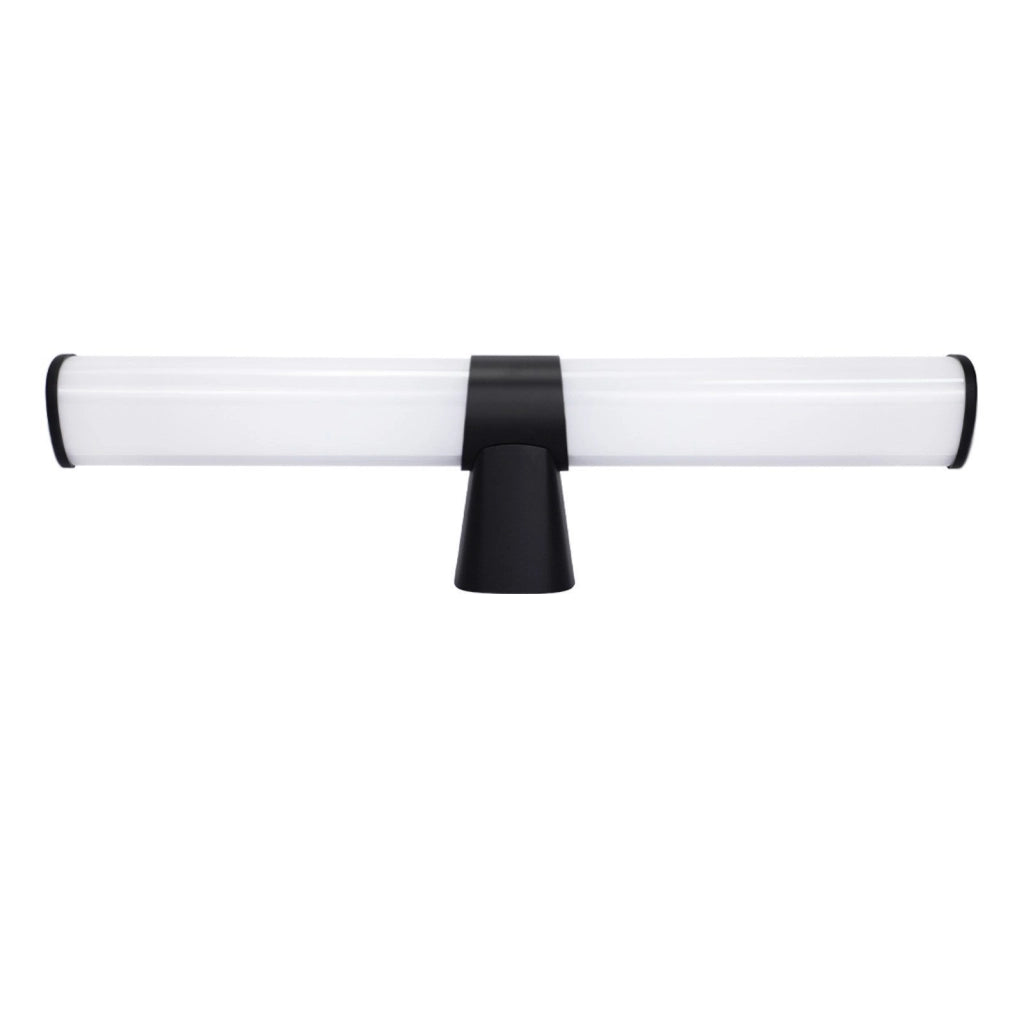 ZMH Lampada da Bagno sopra Specchio Nera 8W IP44 a Parete Luce Neutra 4000K 40cm