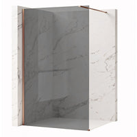 Parete Doccia Rea Flexi Grey / Brush Copper 80