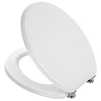 Copriwater Universale Copri WC Legno MDF Coprivaso Sedile Bianco Water pesante