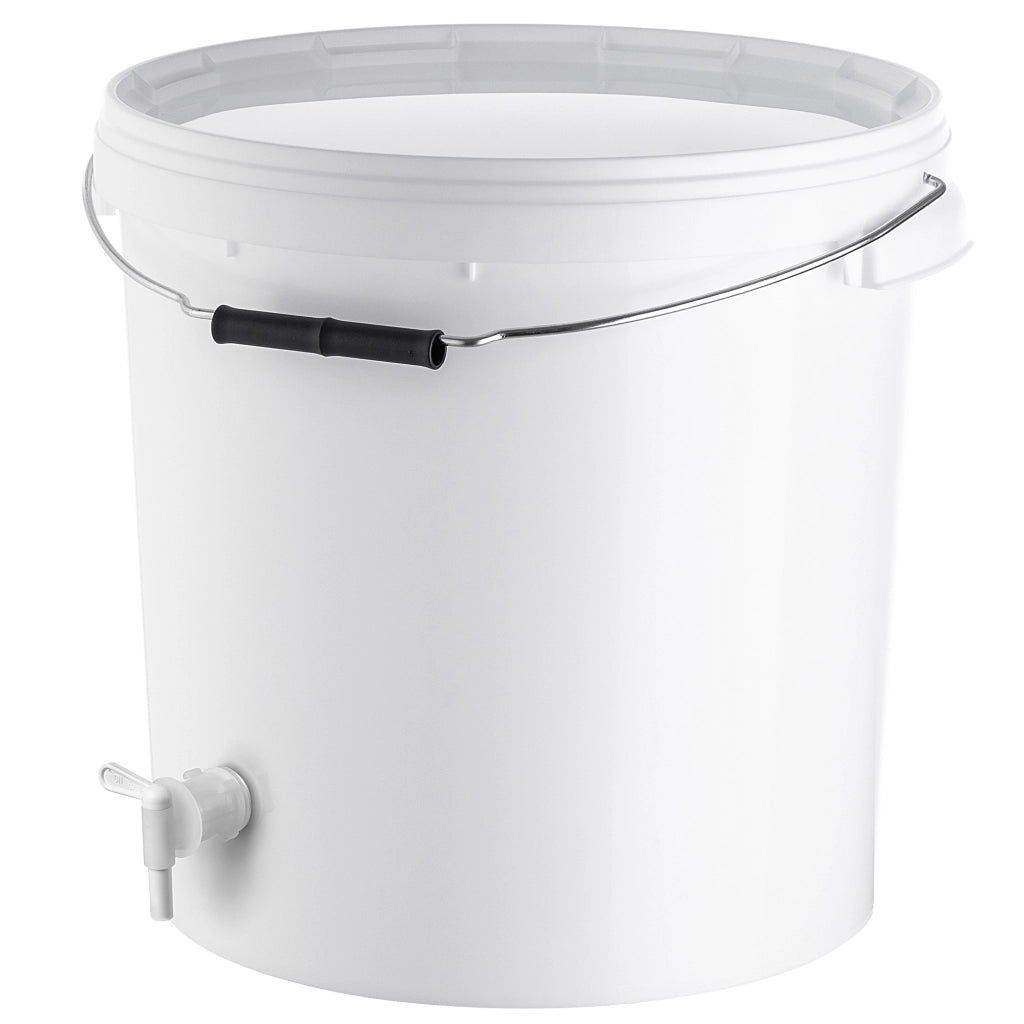 Contenitore di fermentazione KADAX da 20 litri, secchio per vino, liquori e birra, con coperchio e rubinetto.