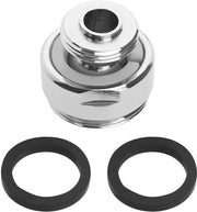 Connessione Rotativa per Rubinetto - 360 Gradi Regolabile - Materiale in Ottone - Maschio per Flessibile 22mm - Adatto per Rubinetto di Cucina - Argento
